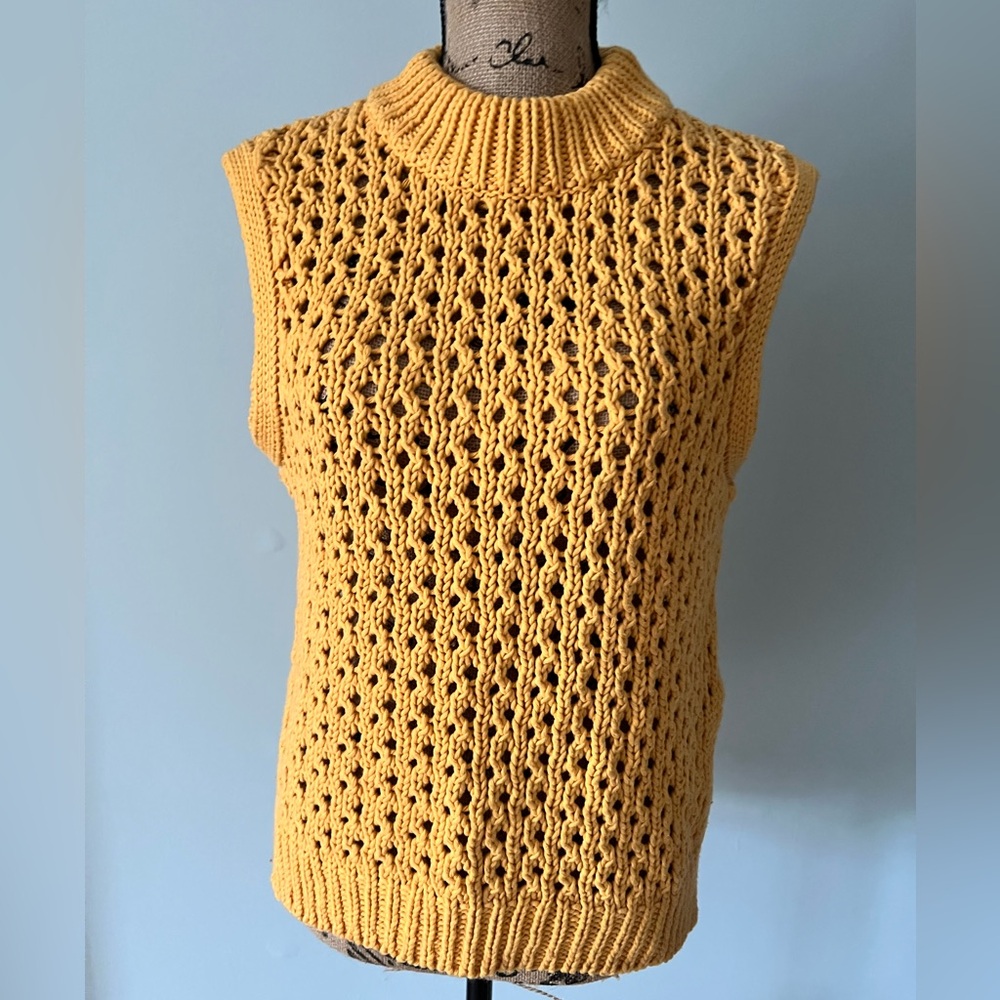 Roxy Mustard Knit Sweater